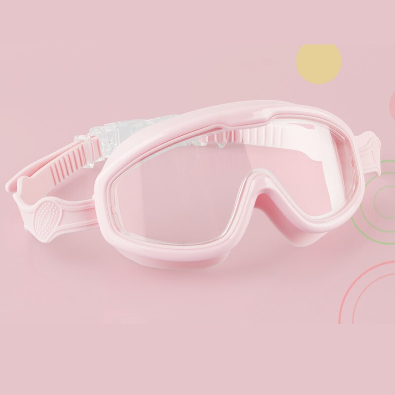 Børneskærm helt lukkede beskyttelses okular anti-tåge anti-stænk svømmebriller