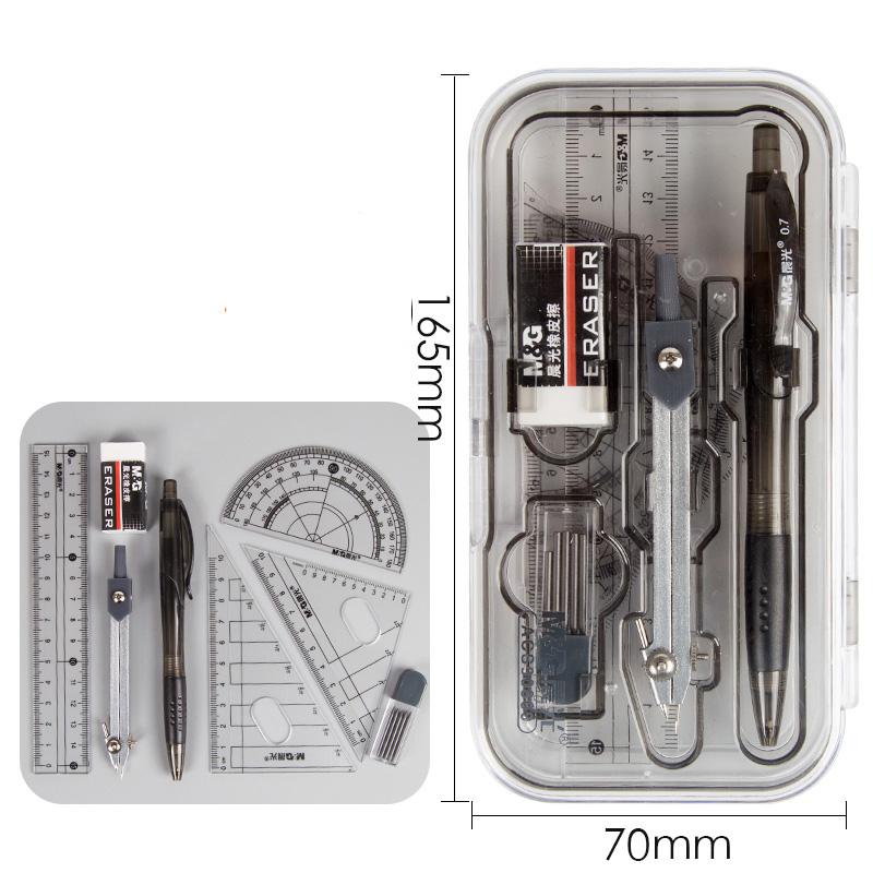 Stationery Set Ruler Compass Ruler Triangle Plate Protractor Multifunction Set For Students. Examination Drawing Surveying: 4