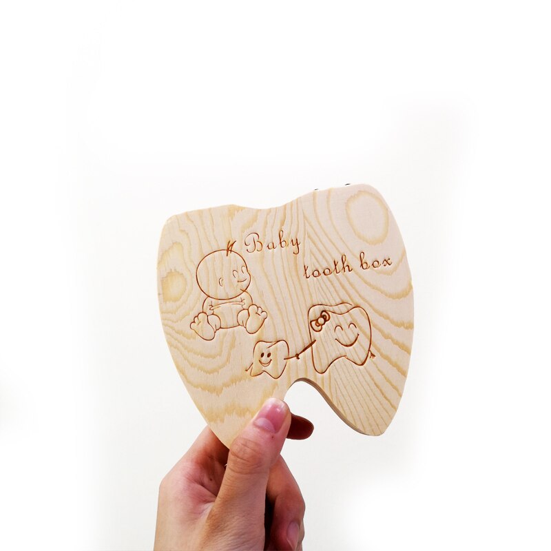 Caja de almacenamiento para dientes de bebé, caja de madera para guardar texto, caja de almacenamiento para guardar dientes de leche, caja organizadora para bebés, caja organizadora para dientes de leche