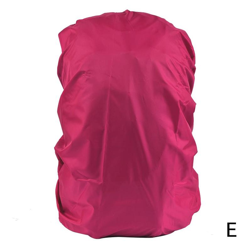 Regntæppe rygsæk 30l 40l vandtæt taske udendørs camping vandreture klatring støv regntæppe: Rosenrød