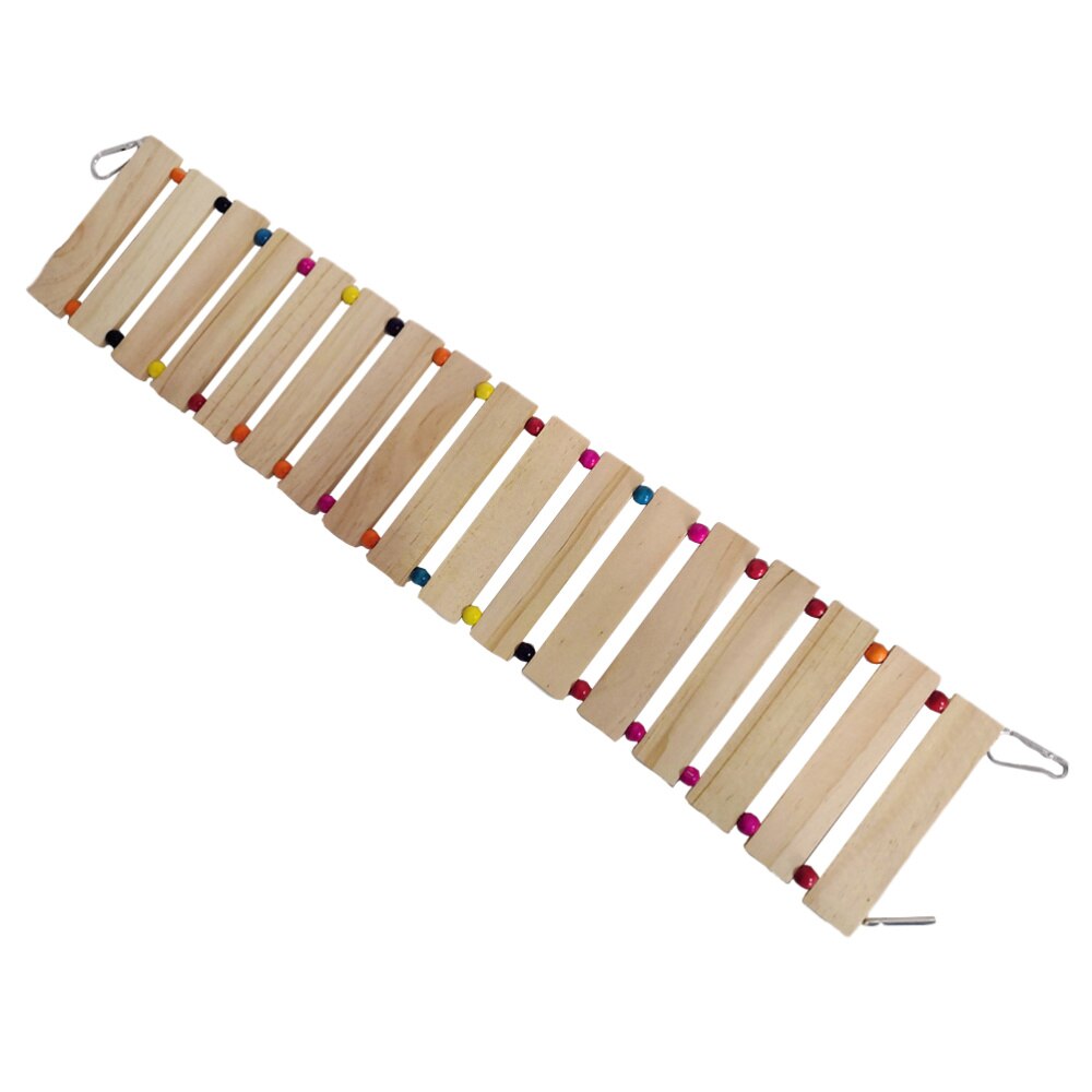 Natural Wood Parrot Ladder Parrot Swing Parrot Perch for Bird Poultry Rooster