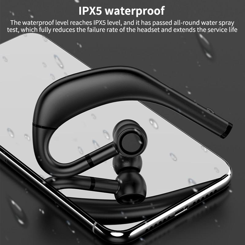 Utelite Draadloze Bluetooth Oortelefoon Auto Stereo Headset 300Mah Microfoon Lange Standby Enkele Oordopjes Business Sport Oorhaak