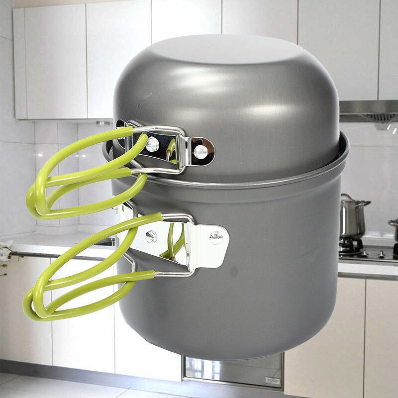 Outdoor Pan Set Camping Hiking Aluminium Alloy Cooking Travel Cookware