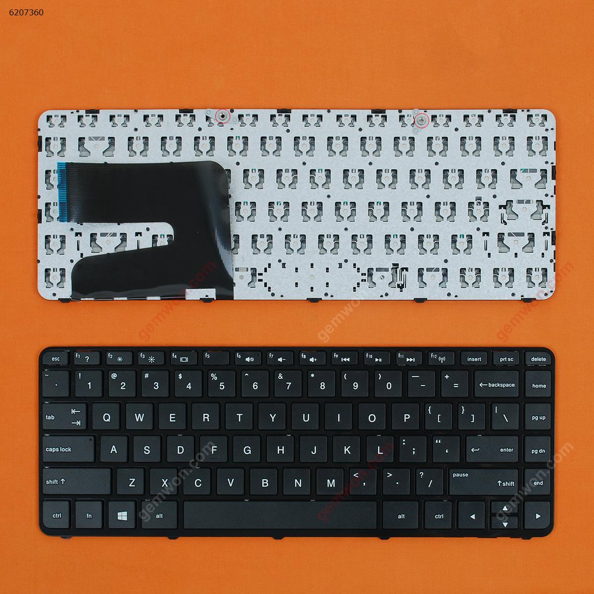 Amerikaanse Keyboard Voor Hp Pavilion Touchsmart 14-n236tx 14-n239tu 14-n220ed 14-n230ed 14-n020ed Laptop Zwart Met Frame