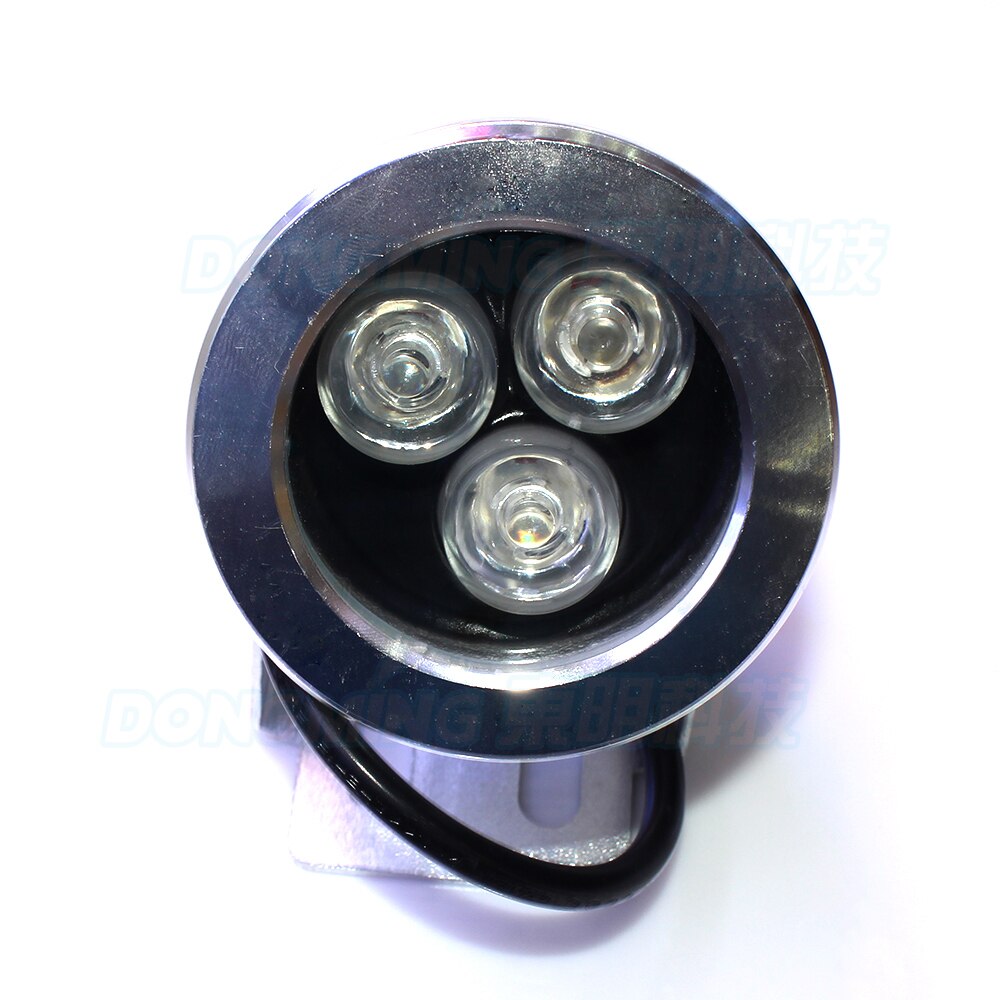 Zilver cover onderwater led verlichting wit/warm wit DC 12 V 3 W onderwater led lamp platte lens onderwater zwembad verlichting