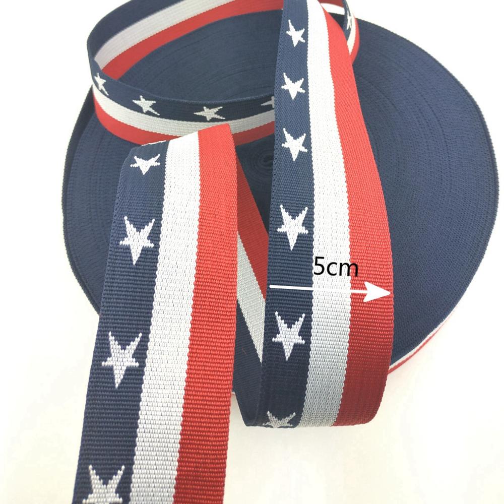 2" 50mm Wide 10 Yard PP Webbing Polyester Band Strap Belts For DIY Bags Buckles Accessories