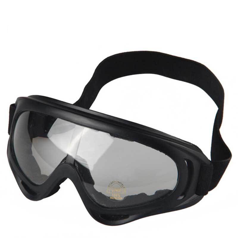 Winter Ski Goggles Snowboard face Outdoor sports Anti-UV400 Windproof Skydiving glasses Snow Unisex Skate Ski Mask: Clear