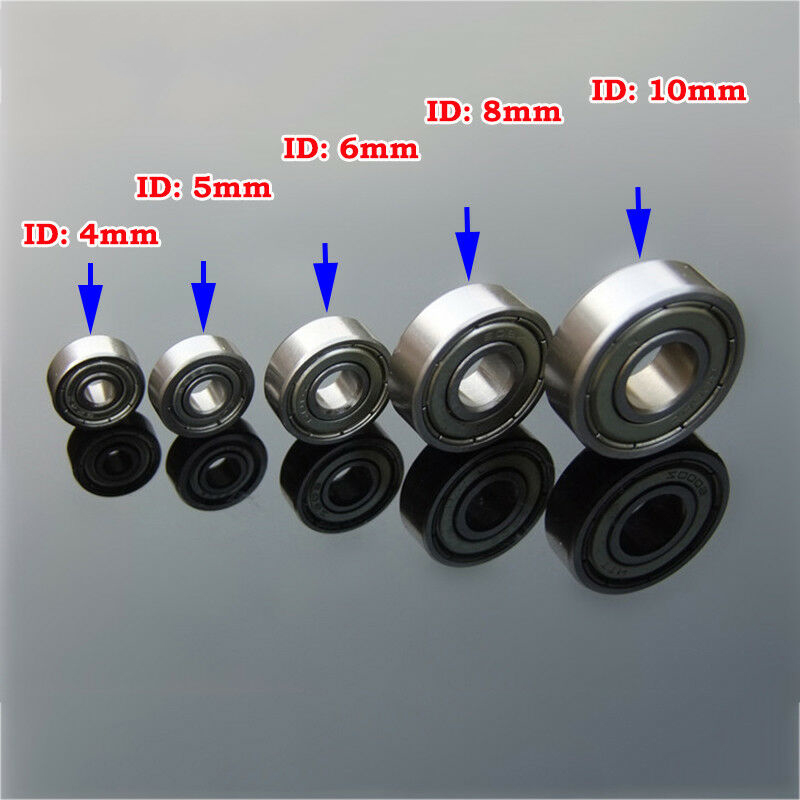 Stalen lager 4 mm/5 mm/6 mm/8 mm/10 mm binnendiameter geïmporteerde NMB diepgroefkogellagers voor motor/speelgoedauto