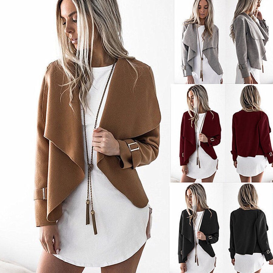 Mode Vrouwen Mini Jassen 4 Kleuren Vrouwelijke Jassen Dunne Streetwear Vrouw Tops