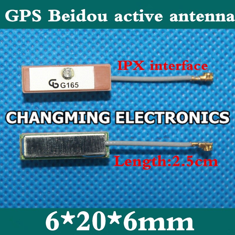 6*20*4mm G165 ingebouwde GPS Beidou actieve antenne GPSH198N (werken 100% ) 2 STKS