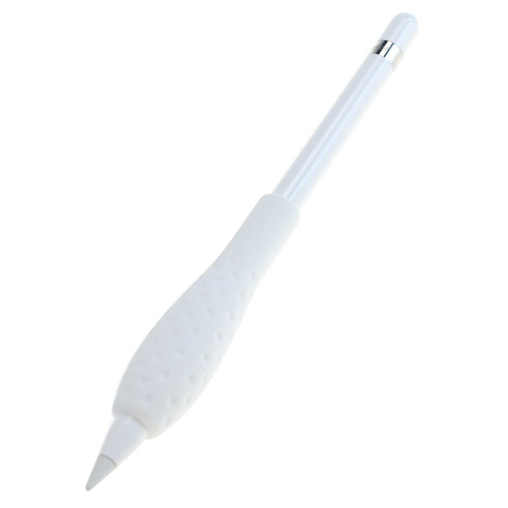 Case for Apple Pencil 1 &2th Generation Silicone Cover for IPad Tablet Touch Pen Stylus Short Sleeve Pouch: white