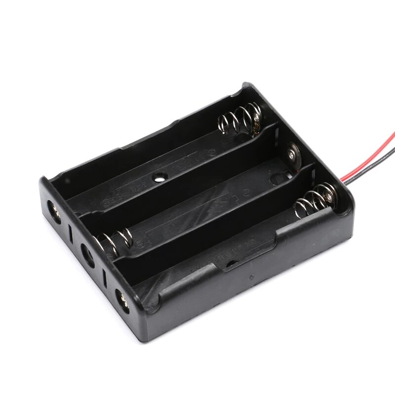 Novo plástico 18650 caixa de armazenamento da bateria caso 1 2 3 4 slot maneira diy baterias clipe titular recipiente com fio chumbo para 18650 bateria: 3X18650