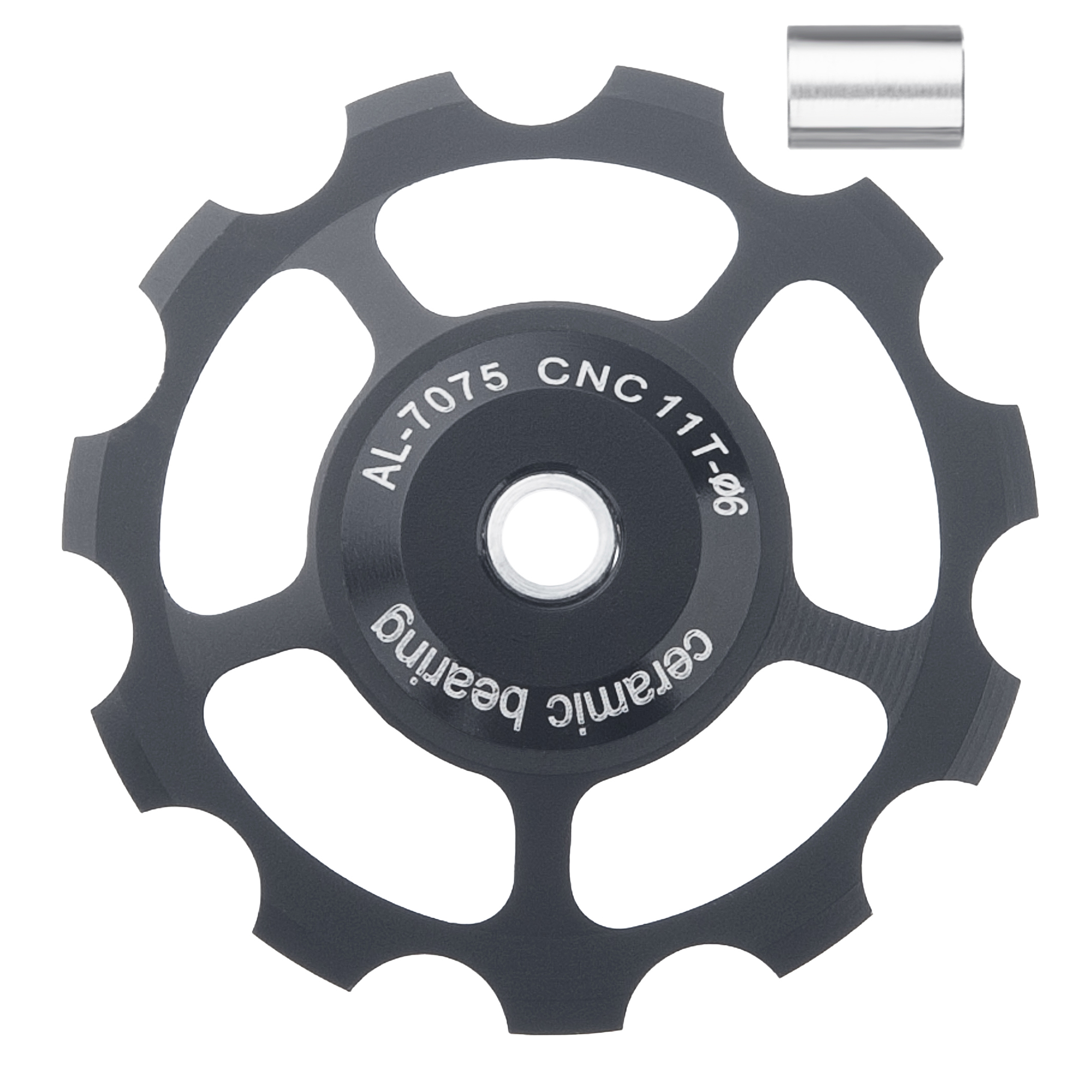 SENSAH MTB desviador trasero de bicicleta rueda Jockey polea de rodamiento de cerámica AL7075 CNC rodillo guía de bicicleta de carretera 11/12/13/14/15T