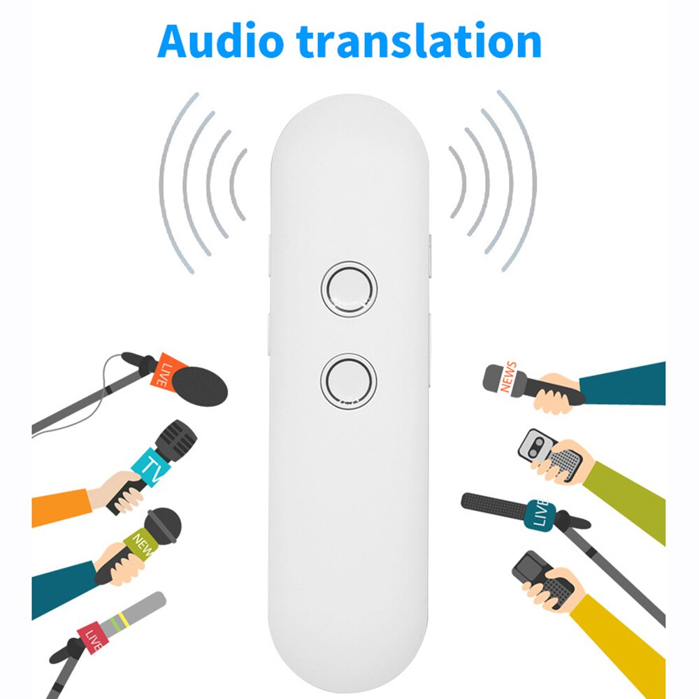 T4 Mini traduttore intelligente Wireless portatile 40 lingue traduttore vocale istantaneo in tempo reale bidirezionale APP Bluetooth multilingue