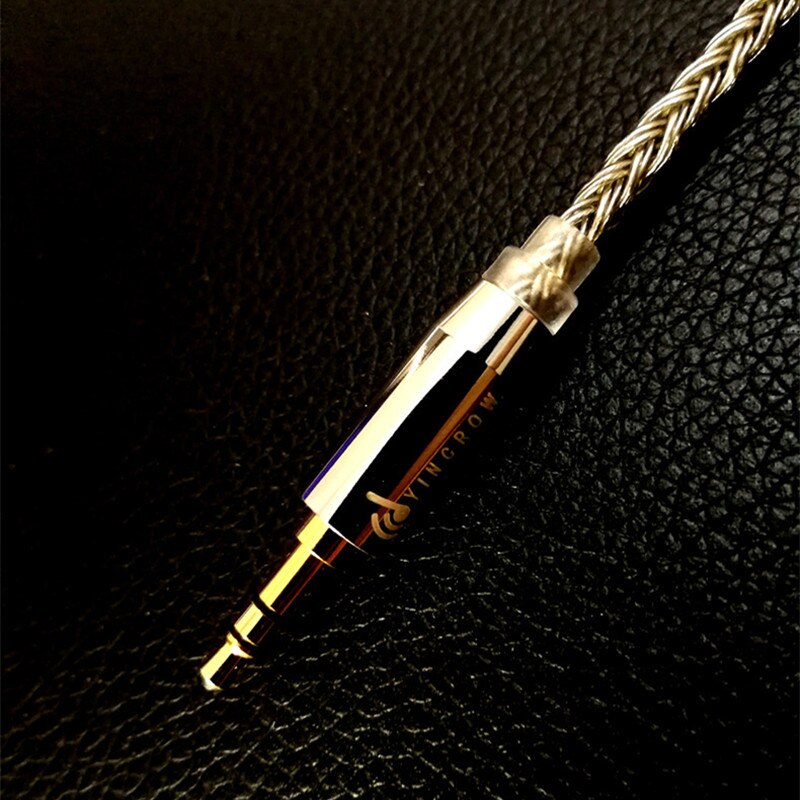Yincrow 16- core hifi geüpgradede enkel kristal koper verzilverde mmcx gevlochten kabel 3.5\ 2.5 \ 4.4mm- plug kabel oortelefoonkabel