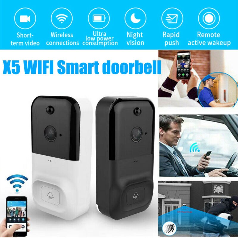 Slimme Video Deurbel met Camera en Wifi - 1080P - Twee weg audio - 32GB