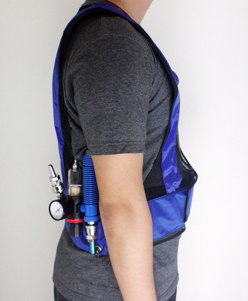 Vortex Tube Air Conditioner Waistcoat For Workers In High Temperature Compressed Air Cooling Vest Welding Steel