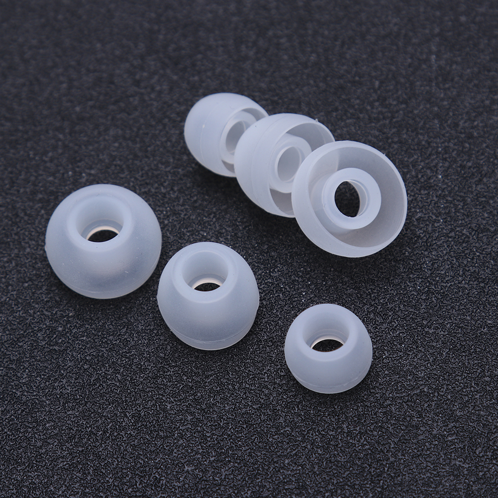 3 Pairs(6pcs)L M S Earbuds Earphone Eartips Noise Isolating Silicone Ear Sleeve Ear Tip Comfortable Replacement for KZ Earphones