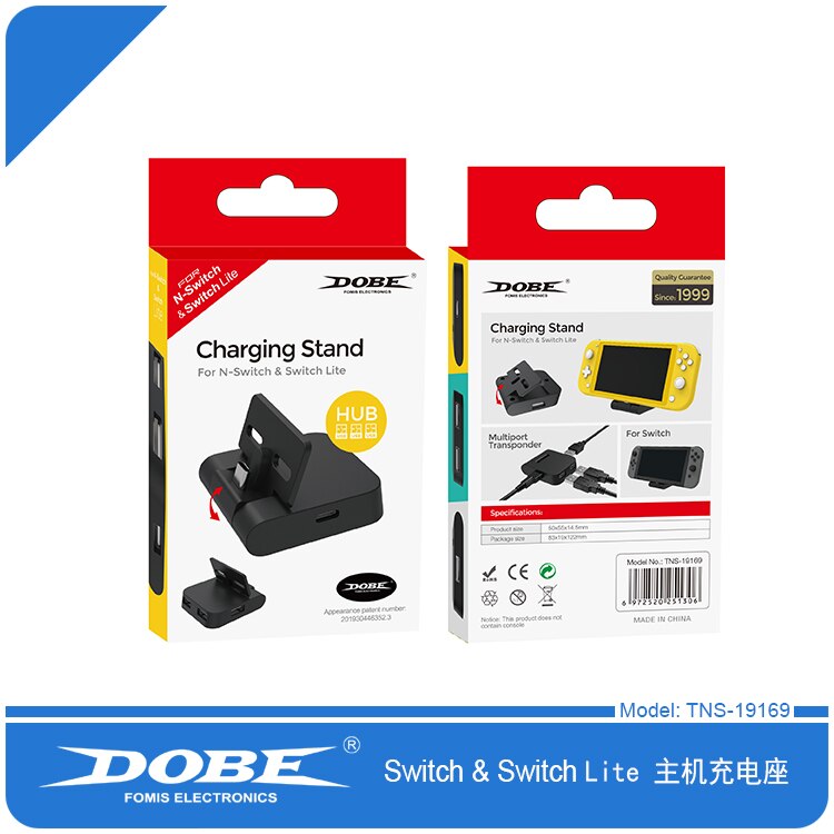 TNS-19169 Supporto di Ricarica con HUB 2-in-1 Dock di Ricarica per Nintendo Interruttore Interruttore Lite MINI Console