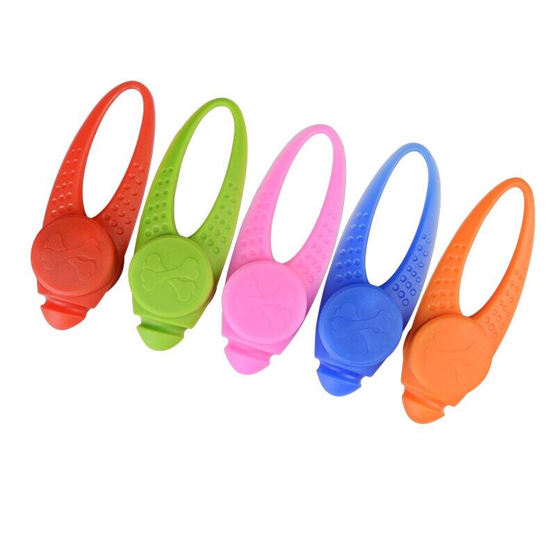 N11 Haustier silikon LED-lampe Hund Glühenden anhänger Nacht Sicherheit silikon licht Anhänger für hundegeschirr Kragen Günstige
