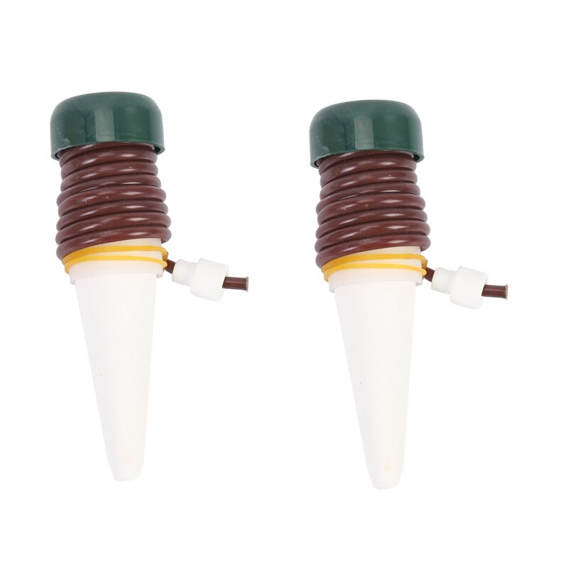 Picos de autorriego de cerámica para plantas, estacas automáticas de agua de riego por goteo para jardín interior y exterior, 24 piezas: Default Title