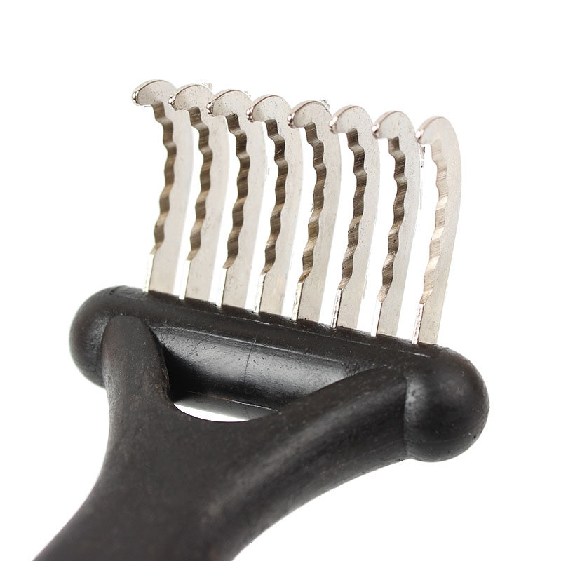 Huisdier Dematting Kam Professionele Grooming Tool Pet Rake voor Honden Katten Beste in Verwijderen van Ondervacht Matten Knopen en Verwarde haar