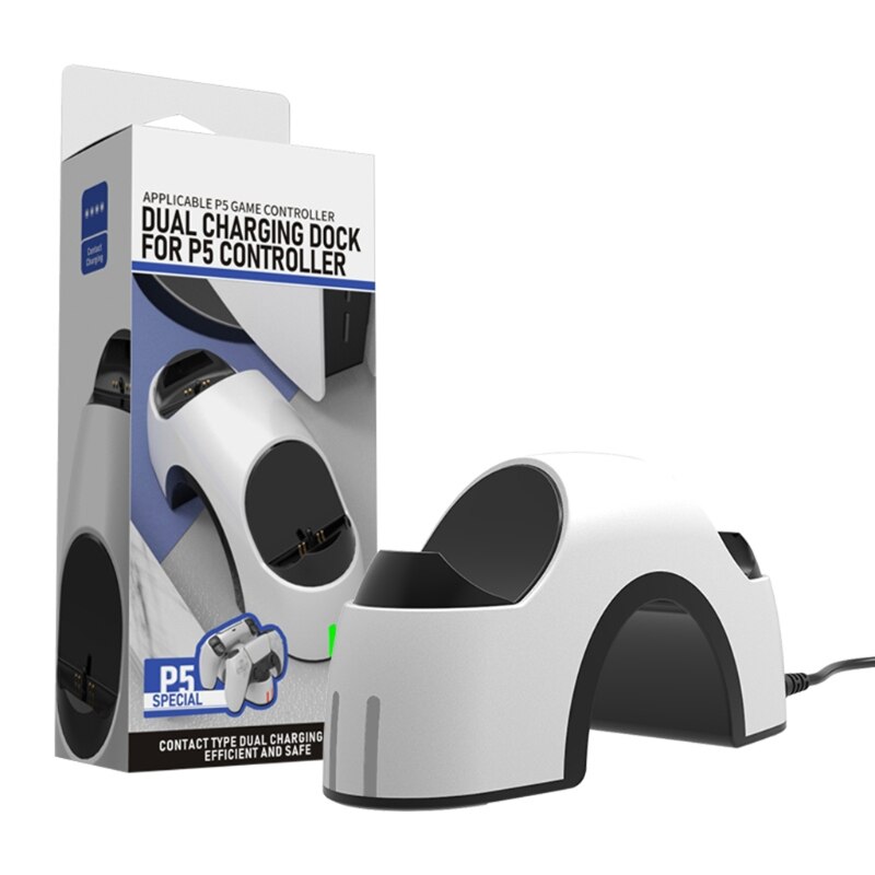 Base de carga táctil para mando de PS5, soporte de almacenamiento de carga doble, molde privado, accesorios: UK