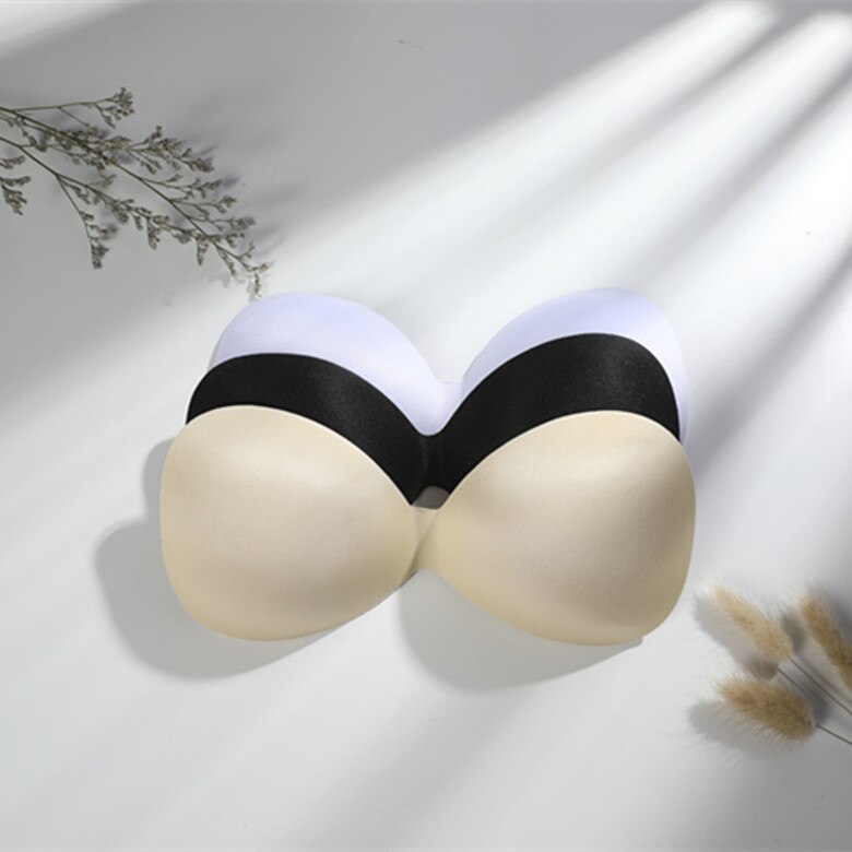 1Pair Women Summer Swimsuit Padding Inserts Sponge Foam Bra Pads Chest Cup Breast Bra Bikini Insert Chest Pad