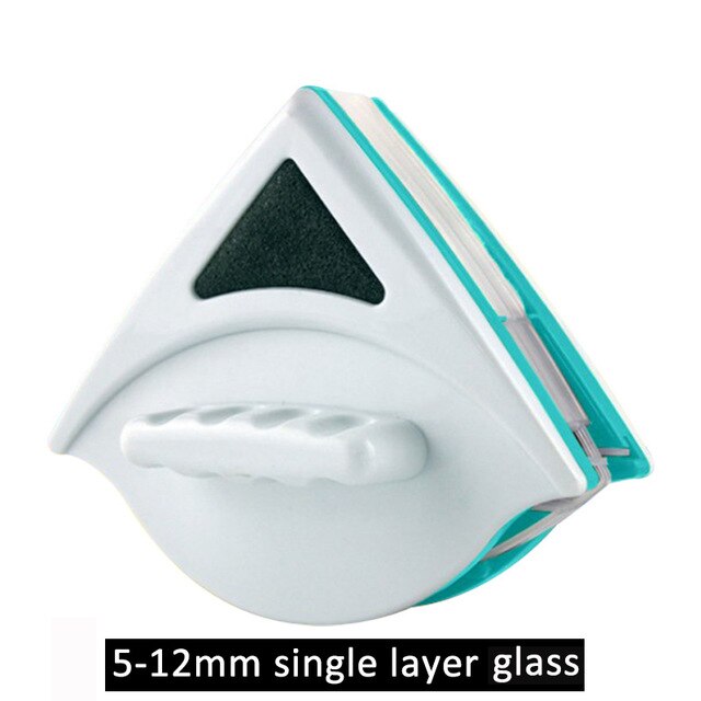 Doual side magnetisk vindue rengøringsbørste husholdningsvask vinduer værktøj justerbar magnetglas viskerrenser: 5-12mm