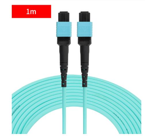 12 Cores OM3 MPO Fiber Patch Cable UPC 1/2/3/5/10m Jumper Female to Female Patch Cord multimode Trunk Cable Fiber Optic Cable: 1M