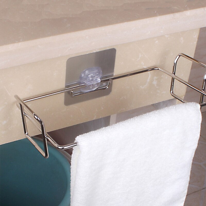 JFBL Stainless Steel Hanging Garbage Bags Rack Stand Storage Kitchen Holder Cupboard Drawer Door Waste Bin Bucket Dustbin