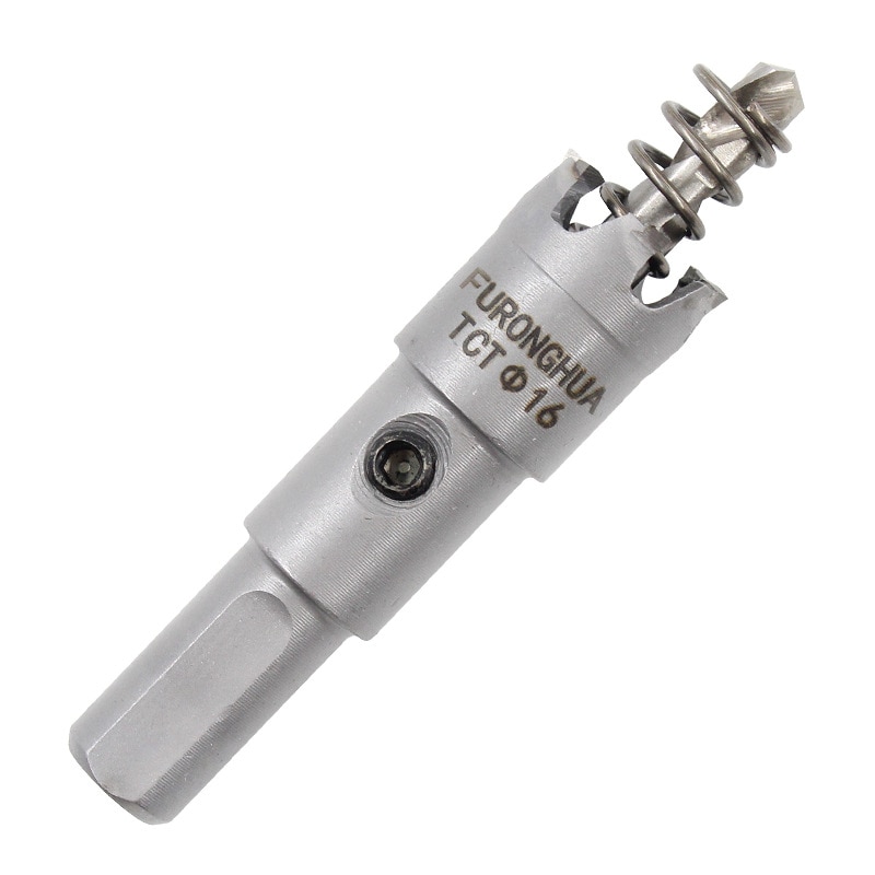 1pcs 16mm-40mm Tungsten Steel Carbide Tipped TCT Drill Bit Metal Cutter Core Hole Saw Metalworking Tool Kit