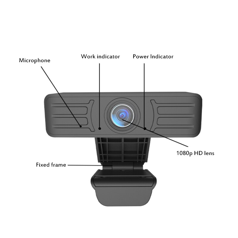 1080P 720p HD Webcam With Mic PC Desktop Web Camera Cam Mini Computer Web Camera Video Recording Work