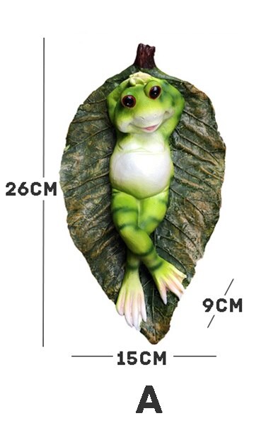 Statue de grenouilles flottantes Sexy en résine | Sculpture d'animaux décorative, pour l'étang de jardin en plein air, décor de jardin, pour la maison, amusant: A