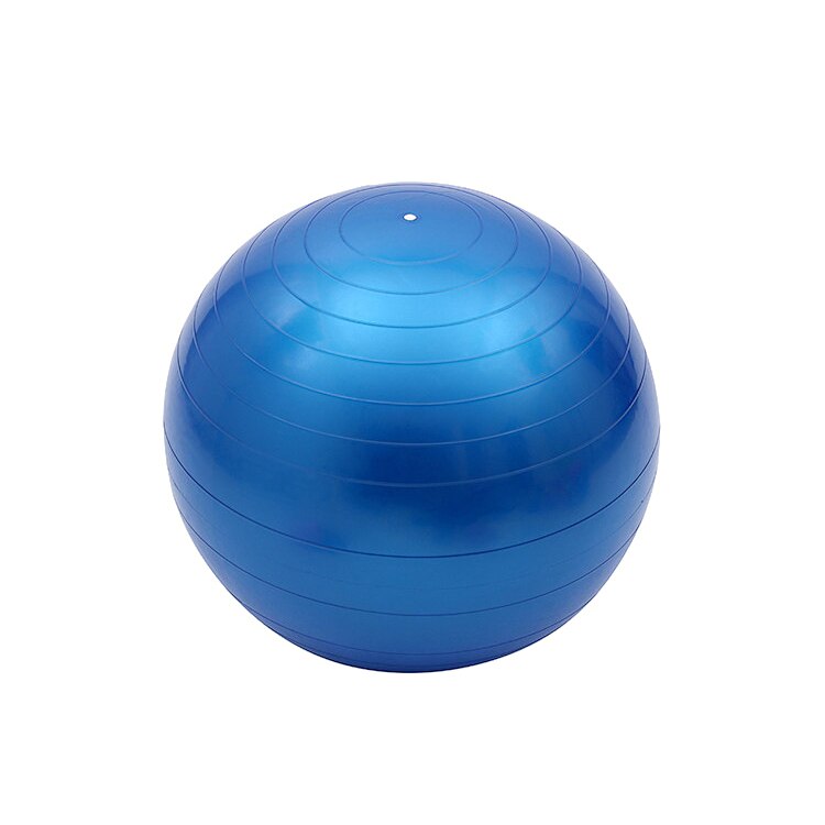 45 cm pvc træning fitness bold yoga fit-bold træningsbolde 5 farver pilates bold øvelser hjemme øvelse  t28 høj kvalitet: Blå