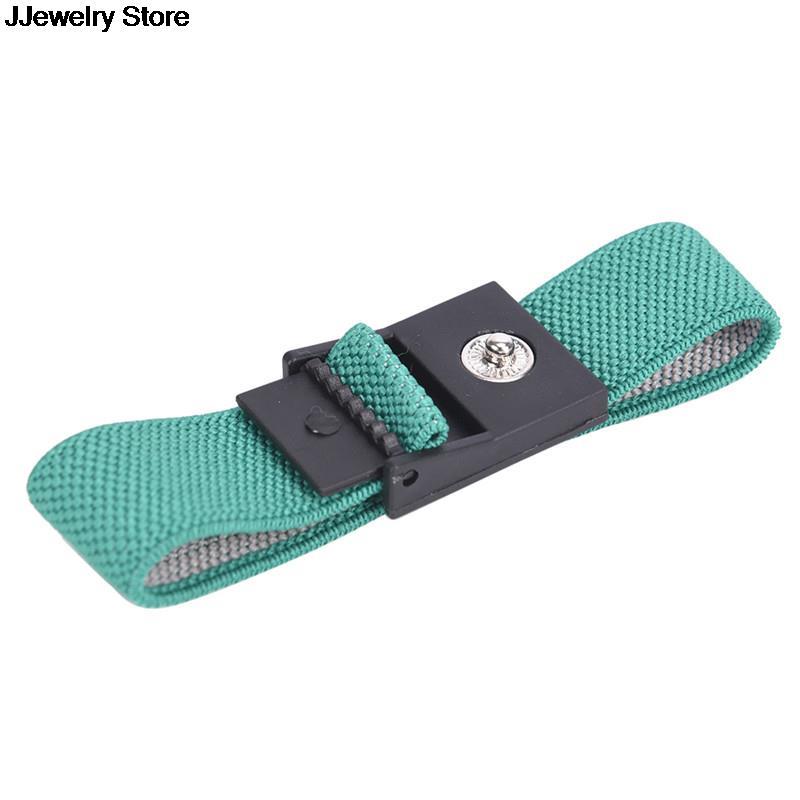 Ajustável 1 pces anti estática sem fio pulseira cor aleatória eletrostática esd cabo de descarga cinta de pulso