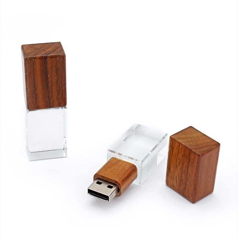 Szybki drewniany kryształ 2 w 1 pamięć flash USB 3.0 Pendrive 8GB 16GB 32GB 64GB