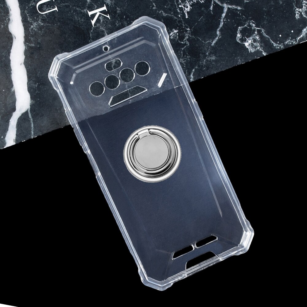 Per Oukitel IIIF150 R2022 6.78 "2021 supporto per anello posteriore staffa Cover per telefono custodia morbida in Silicone TPU su F150 R2022: Oukitel IIIF150R2022 / Ring Case White