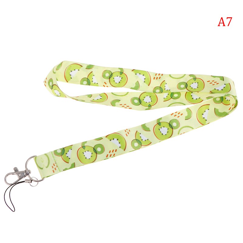 Cordón de fruta para colgar llaves, tarjeta de identificación, gimnasio, correas para teléfono móvil, insignia y sujección de USB, bricolaje, 1 ud.