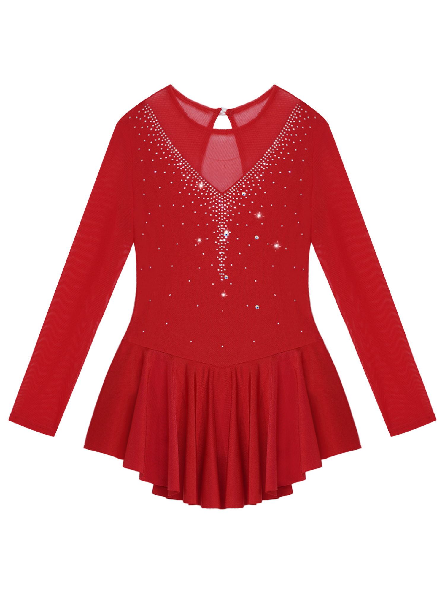 Robe de patinage sur glace pour enfants, Costume de danse, de Ballet, de danse, de danse, de gymnastique, pour spectacle sur scène
