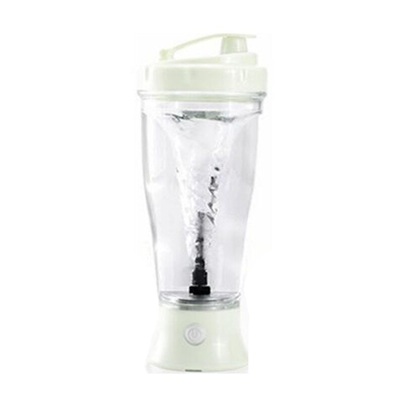 300ML Automatic Self Stirring Protein Shaker Bottle Portable Movement Mixing Water Bottle Sports Shaker for Gym Powerful: white