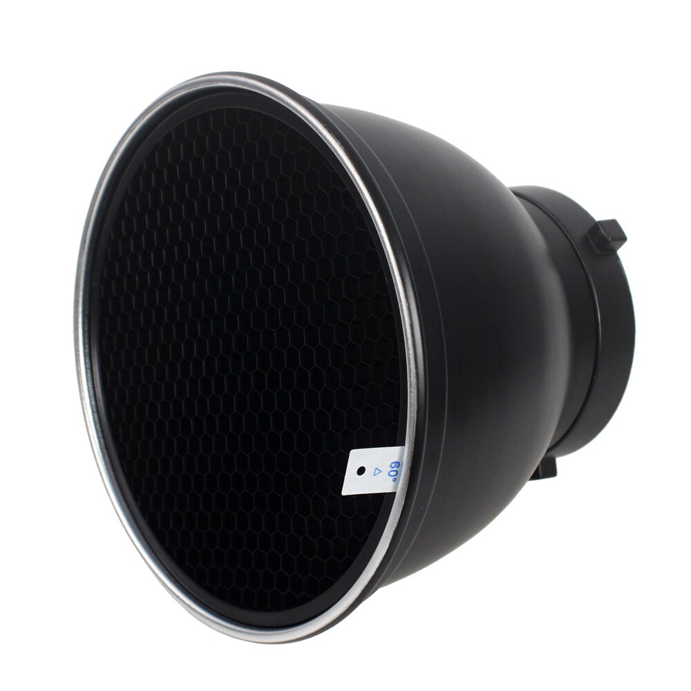 Reflector estándar de 7 pulgadas, difusor de 18cm con rejilla de nido de abeja de 10/20/30/40/50/60 grados, para flash estroboscópico de luz de estudio de montaje Bowens