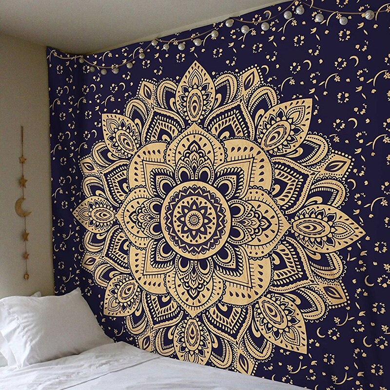 ✿s Chic Bohemia Mandala Floral Wall Hanging Tapestry For Wall Decoration Tribe Style Tapestry: 7