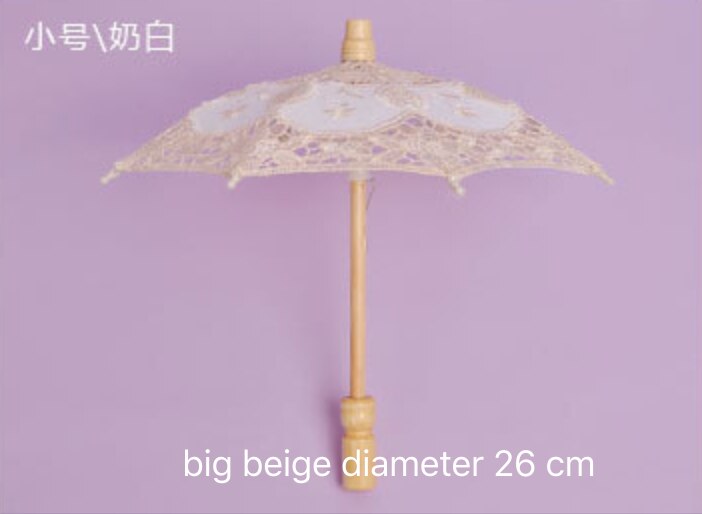 Weißer Spitzen-Regenschirm für Hochzeit, Braut, Restonic, weißer Holzgriff, kreatives Handwerk, Regenschirm, Regen, Frauen, Schießen, Requisiten, verheiratet,: Blau