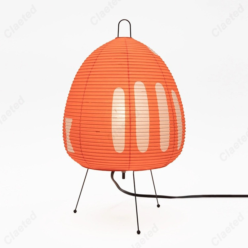 Og minimalistisk led-rispapirbordlampe retro boligindretning stue soveværelse spisestue atmosfære dekorativ belysning