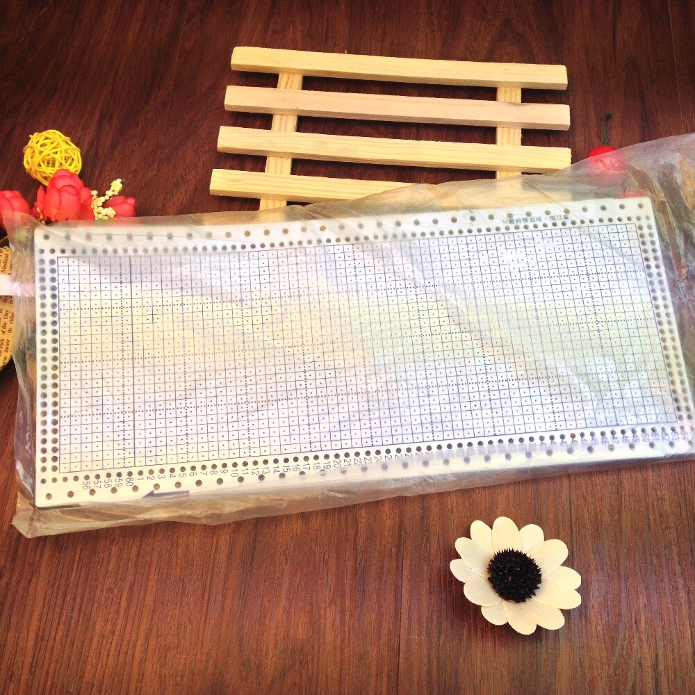 10 unids/lote Tarjeta de un dispositivo para tarjetas perforadas hermano/plata REED máquinas suéter tejido a mano accesorios de artesanía