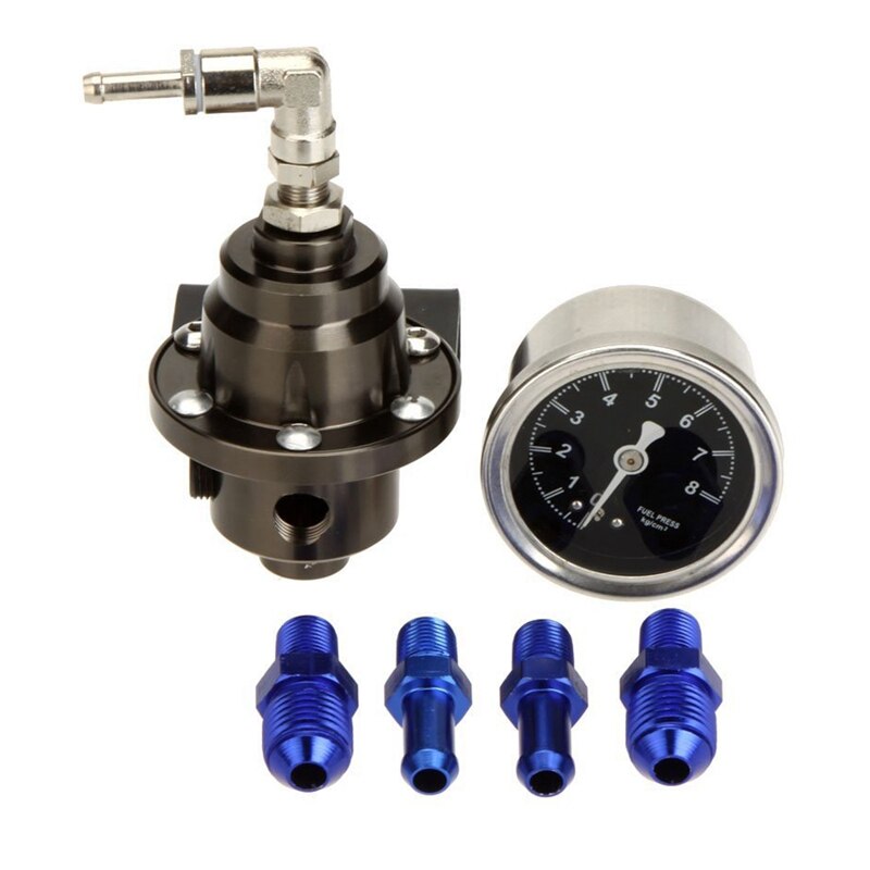 High Performance Car Fuel Pressure Gauge Adjustable Fuel Pressure Regulator