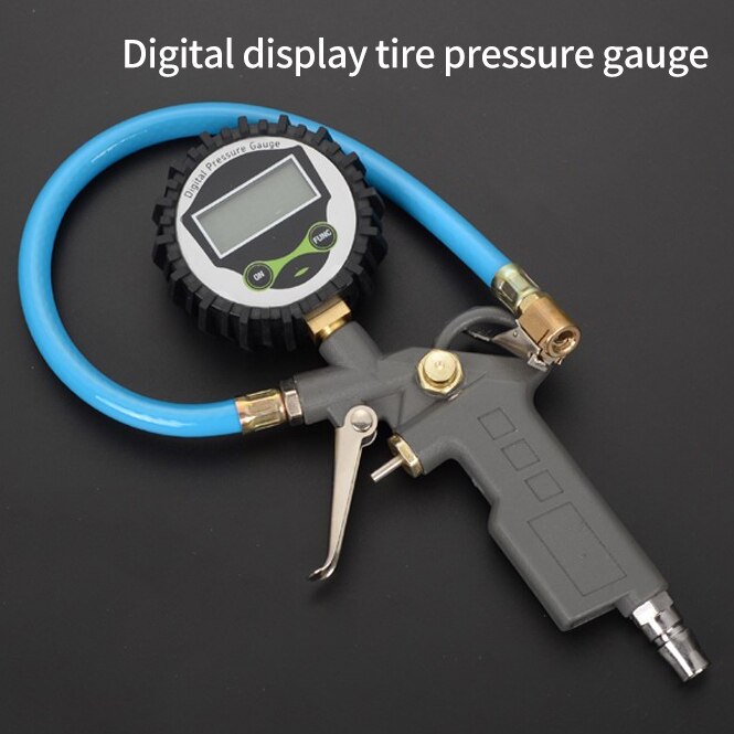 High-precision Tire Pressure Test Tool Electronic Digital Display Car Tire Pressure Gauge Precision Pressure Measurement Tool: Yellow