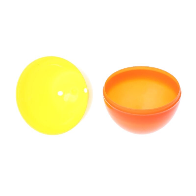 12PCS 2.5in Plastic Easter Eggs Eggshell Candy Box Box Party Bags Gadget Craft Toys