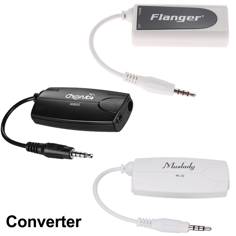 Guitar Audio Interface Connector Converter Guitar Interface Adapter Audio Converter Voor Elektrische Gitaar Bas Muziekinstrumenten